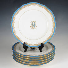 Load image into Gallery viewer, Set antique French Paris porcelain dessert plates