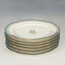 Load image into Gallery viewer, Antique French Old Paris Porcelain Plates Set of 6 Dessert or Luncheon
