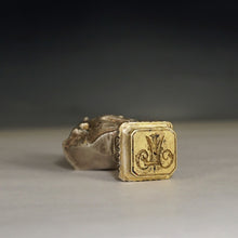 Load image into Gallery viewer, Antique French Bronze Wax Seal Signed Alfred Daubrée, Marie Antoinette
