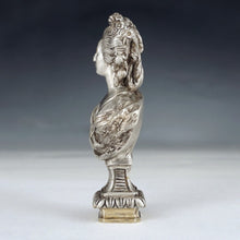 Load image into Gallery viewer, Antique French Bronze Wax Seal Signed Alfred Daubrée, Marie Antoinette