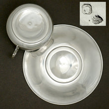Load image into Gallery viewer, Antique French Sterling Silver Cup & Saucer Set