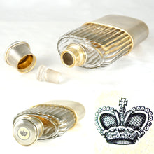 Load image into Gallery viewer, Antique French Sterling Silver Liquor Whiskey Hip Flask by Gustave Keller