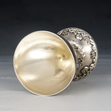 Load image into Gallery viewer, Antique French .800 Silver Egg Cup, Figural Hen Chickens