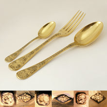 Load image into Gallery viewer, French sterling silver Odiot 'Napoleon' flatware