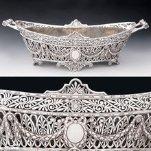 Load image into Gallery viewer, Antique French sterling silver jardiniere cache pot