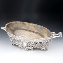 Load image into Gallery viewer, antique jardiniere cache pot planter zinc liner