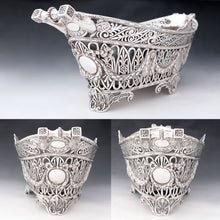 Load image into Gallery viewer, Antique French Sterling Silver Large Jardiniere Table Centerpiece