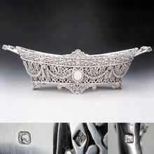 Load image into Gallery viewer, French sterling silver hallmarks jardiniere cache pot