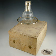 Load image into Gallery viewer, Antique French Sterling Silver Gold Vermeil Cut Crystal Tumble Up Set