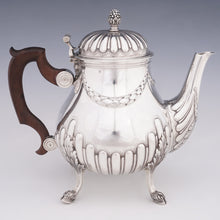 Load image into Gallery viewer, Antique French Sterling Silver Teapot or Coffee Pot | Hoof Feet, Empire Style Acanthus & Gadroon Pattern