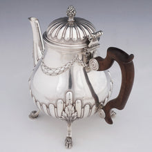 Load image into Gallery viewer, Antique French Sterling Silver Teapot or Coffee Pot | Hoof Feet, Empire Style Acanthus & Gadroon Pattern