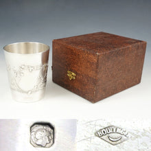 Load image into Gallery viewer, Antique French Sterling Silver Tumbler Cup, Thistle Pattern