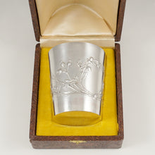 Load image into Gallery viewer, Antique French Sterling Silver Tumbler Cup, Thistle Pattern
