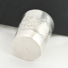 Load image into Gallery viewer, Antique French Sterling Silver Tumbler Cup, Thistle Pattern