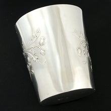 Load image into Gallery viewer, Antique French Sterling Silver Tumbler Cup, Thistle Pattern