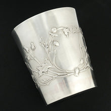 Load image into Gallery viewer, Antique French Sterling Silver Tumbler Cup, Thistle Pattern