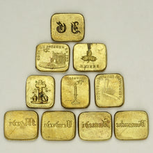 Load image into Gallery viewer, Antique French Bronze Multiple Wax Seal Set, Various Stamps