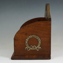 Load image into Gallery viewer, Antique French Empire Wood Letter Rack, Stationery Holder Stand