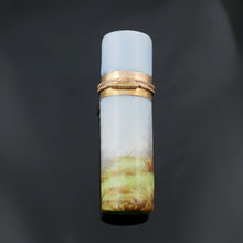 Load image into Gallery viewer, Antique Hand Painted Porcelain Scent Perfume Bottle