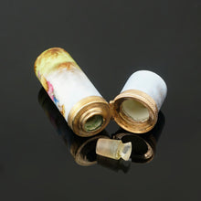 Load image into Gallery viewer, Antique Hand Painted Porcelain Scent Perfume Bottle