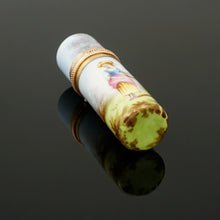 Load image into Gallery viewer, Antique Hand Painted Porcelain Scent Perfume Bottle