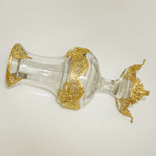 Load image into Gallery viewer, Antique French Gilt Bronze Ormolu Empire Style Glass Vase