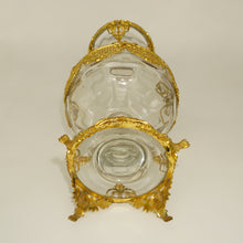 Load image into Gallery viewer, Antique French Gilt Bronze Ormolu Empire Style Glass Vase