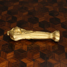 Load image into Gallery viewer, Antique French Signed Gilt Bronze Figural Wax Seal, Desk Stamp