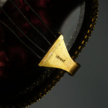 Load image into Gallery viewer, Antique French Beveled Glass Jewelry Box, Violin Form, Gilt Ormolu Display Vitrine Case