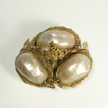 Load image into Gallery viewer, Antique French Palais Royal Mother Of Pearl Egg Sewing Etui, Embroidery Tools