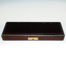 Load image into Gallery viewer, Antique French Silver & Carved Mother of Pearl Writing / Desk Set: Dip Pen, Letter Opener & Bookmark, c.1880's