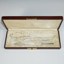Load image into Gallery viewer, Antique French Silver & Carved Mother of Pearl Writing / Desk Set: Dip Pen, Letter Opener & Bookmark, c.1880's