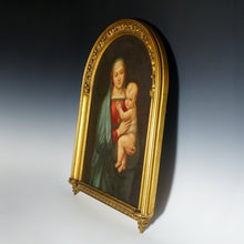Load image into Gallery viewer, French Oil Painting Madonna & Child, Virgin Mary & Infant Jesus, Religious Scene, 1900s