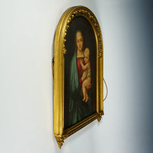 Load image into Gallery viewer, French Oil Painting Madonna & Child, Virgin Mary & Infant Jesus, Religious Scene, 1900s