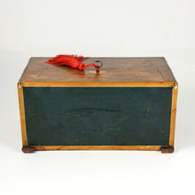 Load image into Gallery viewer, Antique French Rosewood Tea Caddy Box, Hand Painted Paris Porcelain Bottles