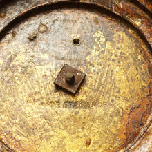 Load image into Gallery viewer, Antique French Gilt Bronze Ormolu Candle Holder Porcelain Flowers Dog Figurine Ox Blood Red Sang de Boeuf Boudoir Vanity Table