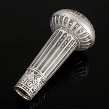 Load image into Gallery viewer, Antique French .800 Silver Hidden Compact Mirror & Parasol / Umbrella Handle Set, or Dress Cane Handle, Original Box