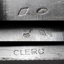 Load image into Gallery viewer, French 18K Gold & Silver Compact Mirror Case, Jeweled Sapphires & Rubies