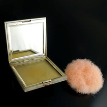 Load image into Gallery viewer, French 18K Gold & Silver Compact Mirror Case, Jeweled Sapphires & Rubies