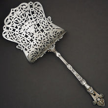 Load image into Gallery viewer, PUIFORCAT : Antique French Sterling Silver Asparagus Server, Figural Caryatid Handle
