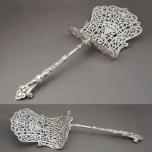 Load image into Gallery viewer, PUIFORCAT : Antique French Sterling Silver Asparagus Server, Figural Caryatid Handle
