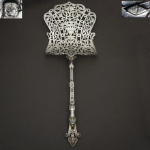 Load image into Gallery viewer, PUIFORCAT : Antique French Sterling Silver Asparagus Server, Figural Caryatid Handle