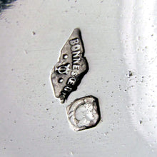 Load image into Gallery viewer, Antique French Sterling Silver Tea Cup & Saucer, Engraved Bird