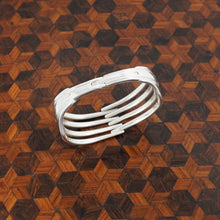 Load image into Gallery viewer, French Sterling Silver Fork Cuff Bracelet Bangle, Artisan Jewelry