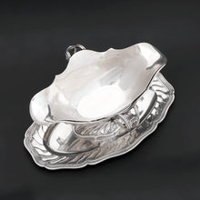 Load image into Gallery viewer, LAPAR Antique French Sterling Silver Gravy Sauce Boat, Crown Engraving