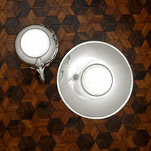 Load image into Gallery viewer, Antique French Sterling Silver Demitasse Cup & Saucer, Thistle Coffee Tea Moka