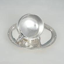 Load image into Gallery viewer, Antique French Sterling Silver Tea / Coffee Cup & Saucer Set, Henin & Cie, Neoclassical