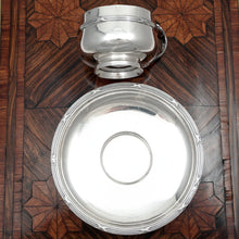 Load image into Gallery viewer, Antique French Sterling Silver Tea / Coffee Cup & Saucer Set, Henin & Cie, Neoclassical