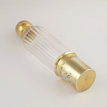 Load image into Gallery viewer, Antique French Sterling Silver Gold Vermeil Liquor Flask, Cut Glass Traveling / Opera Spirits Bottle