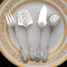 Load image into Gallery viewer, Antique French Sterling Silver 4pc Hors d'Oeuvre Serving Set by Boulenger, Boxed